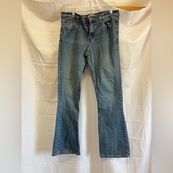 Signature by Levi Strauss Blue Flare Wide Leg Jeans - Picture 1 of 4